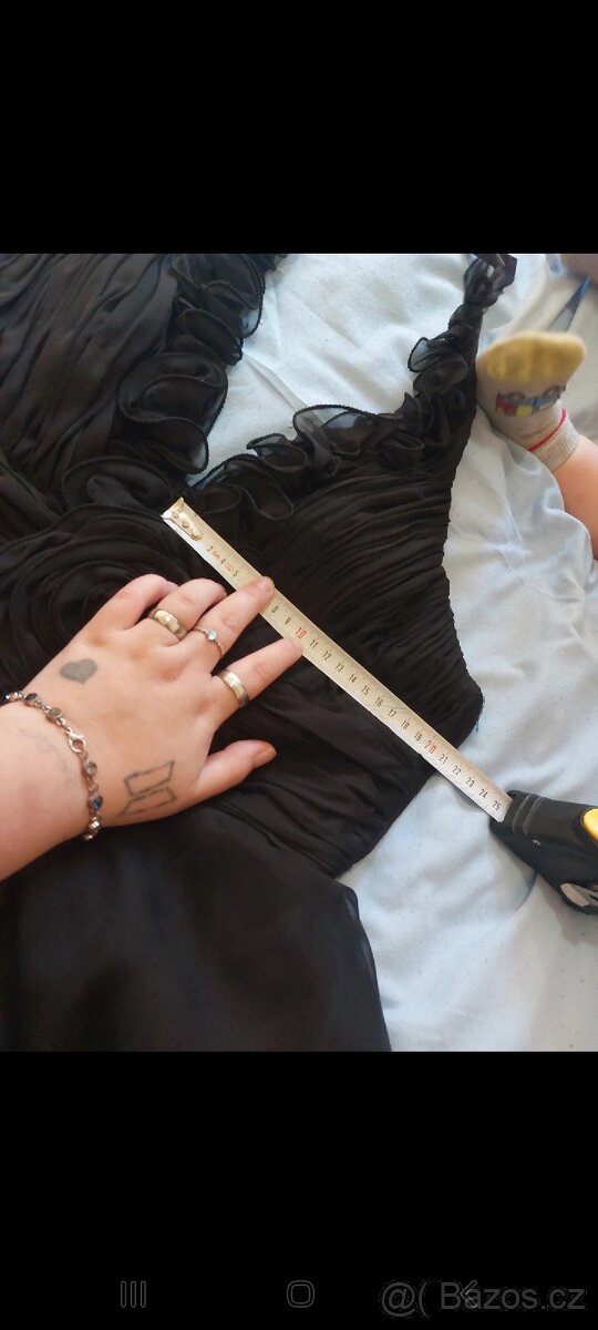 Černé společenské šaty XL - 14