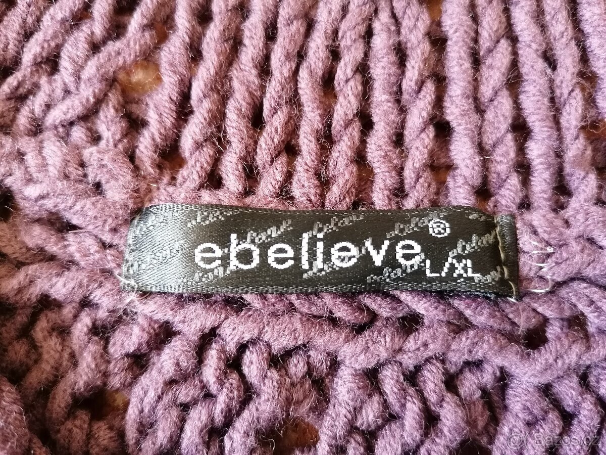 3x dámský svetřík - černý, šedý a fialový - 14