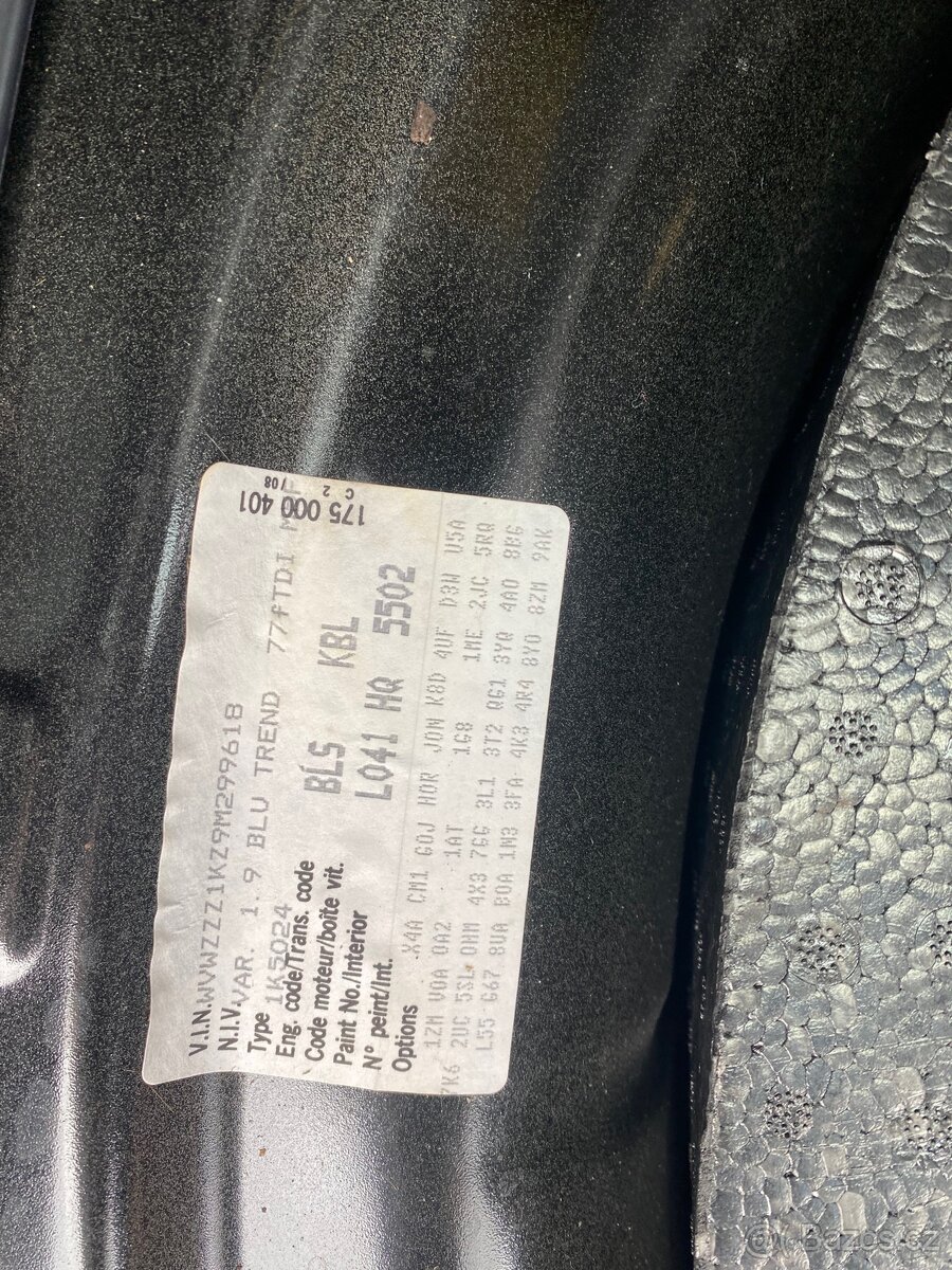 Volkswagen golf 5 náhradní díly - 14