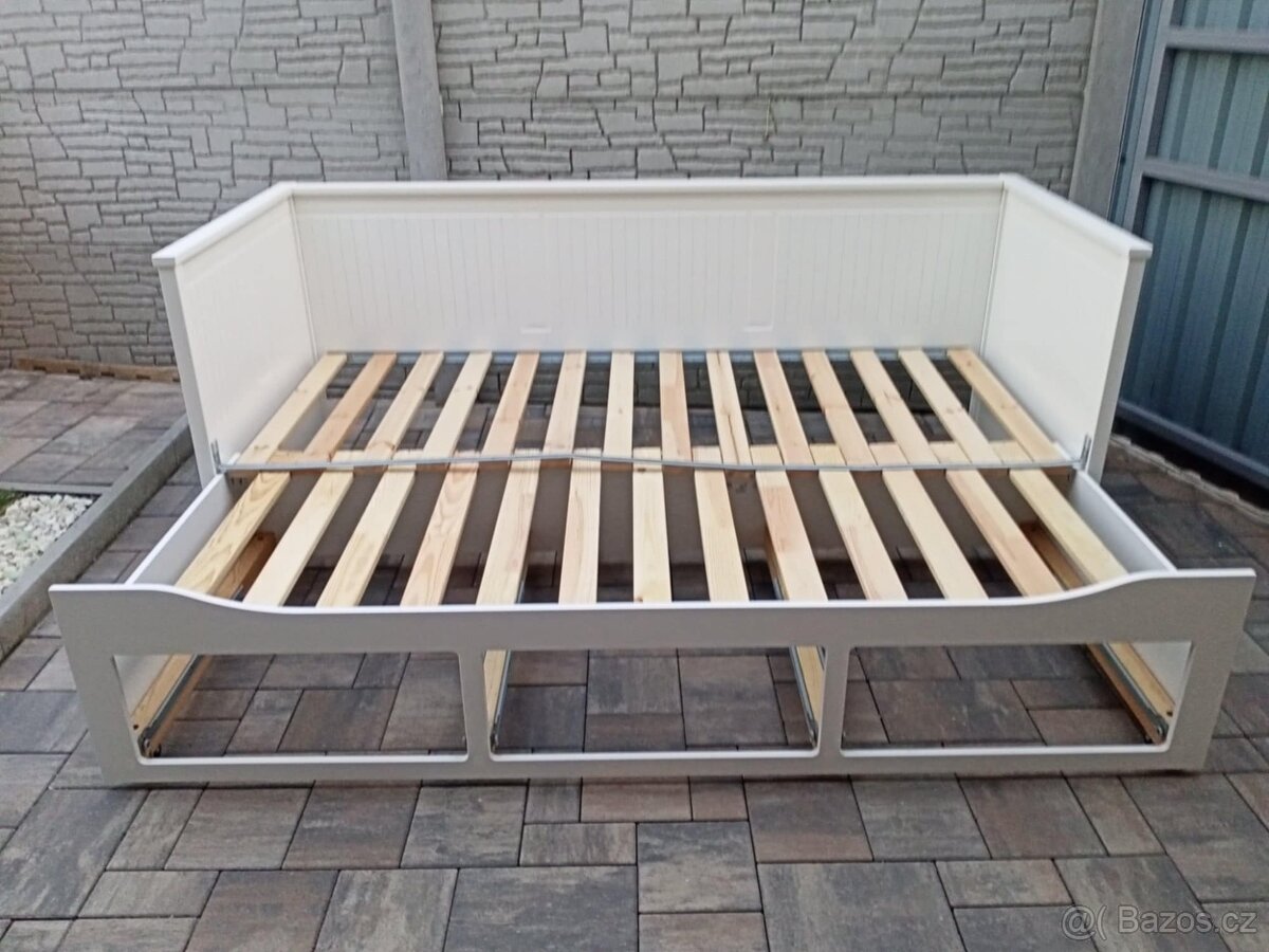 Prodám rozkládací postel IKEA 80/160cm x 200cm - 14