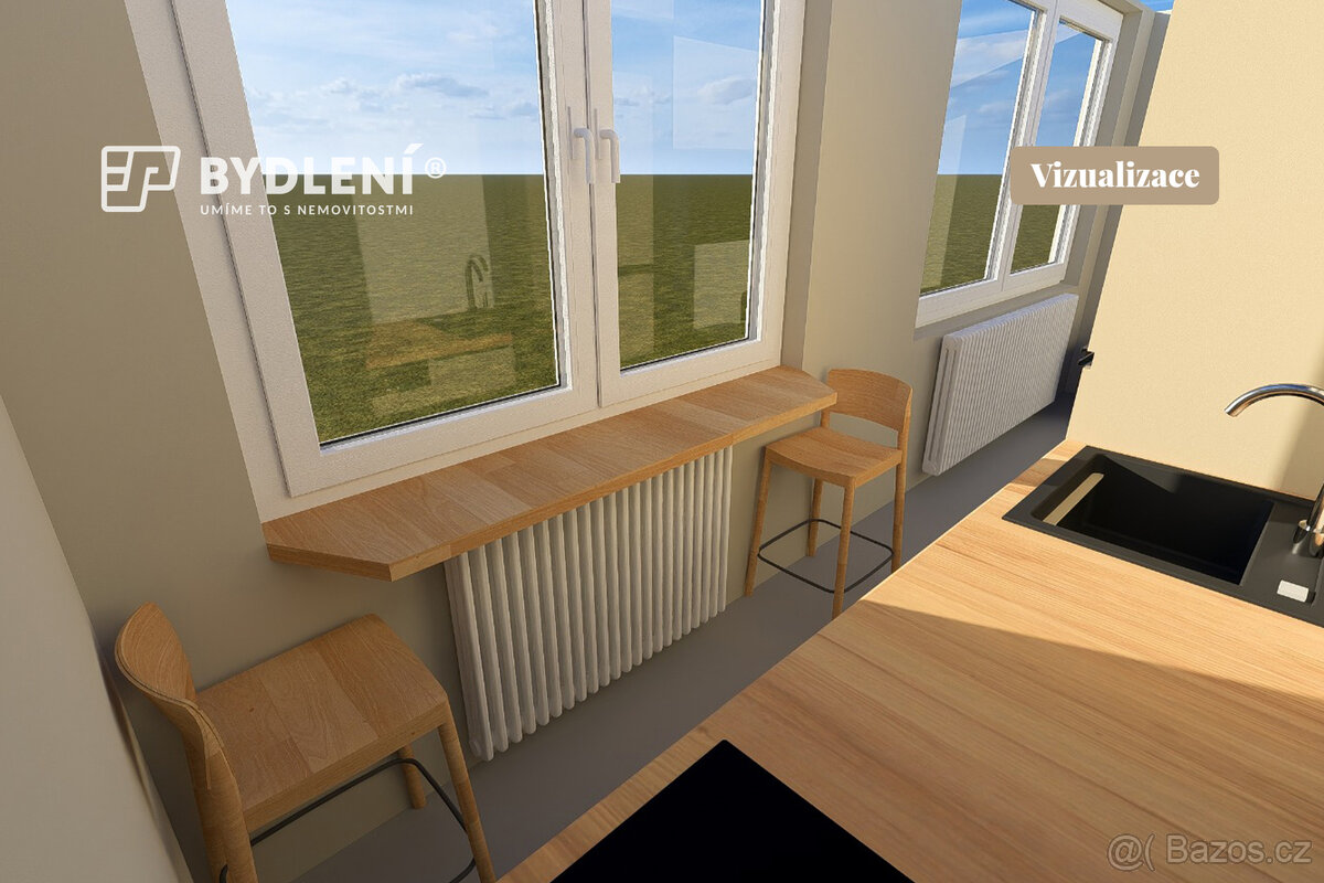 Prodej družstevního bytu 1+1, Hrob, ul. Rybniční - 14