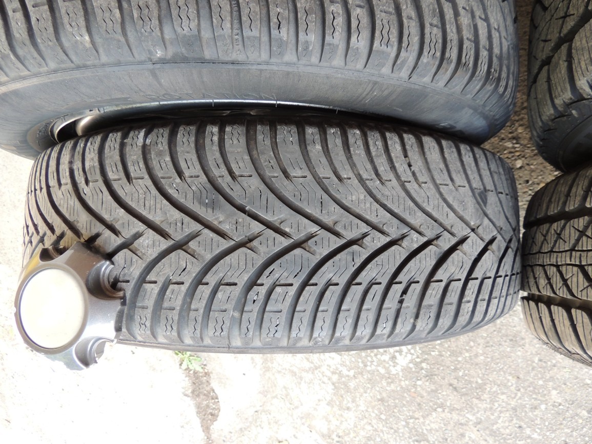 4ks plechových disků Škoda Scala+zimní pneu 195/60/16 - 14