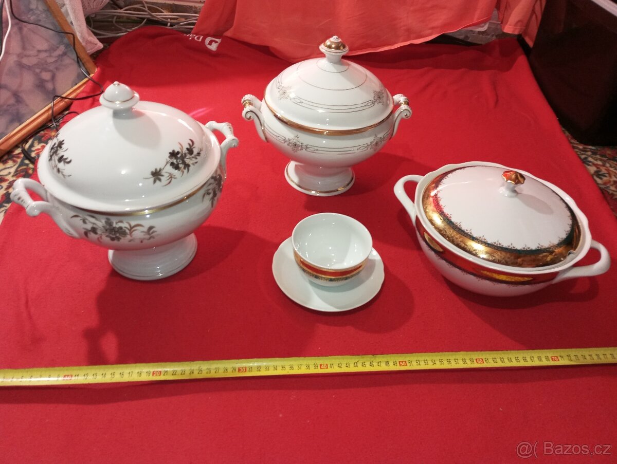 Teriny 7 ks + miska na polévku - 14