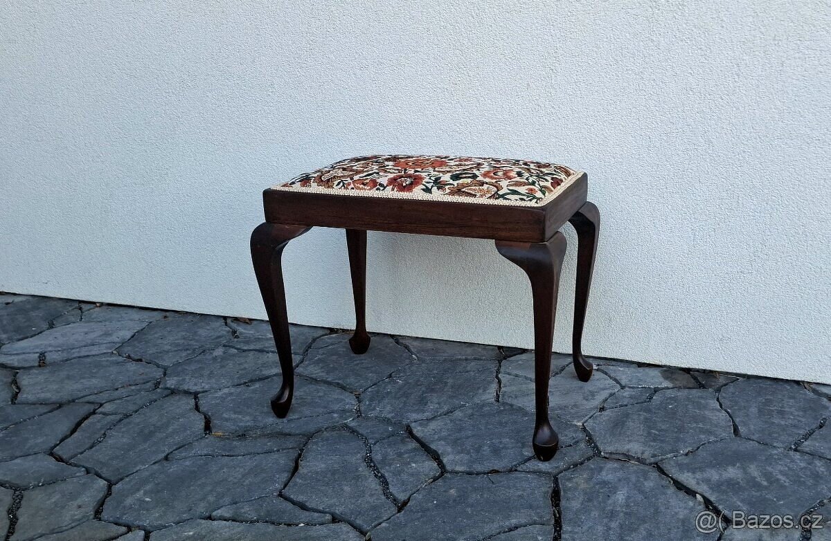 Secesní jídelní židle THONET + taburet - 14