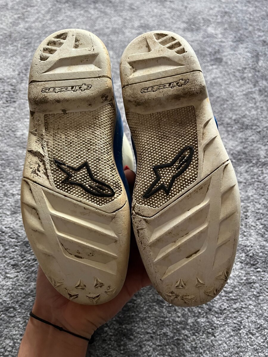 3x Dětské MX enduro boty Alpinestars Tech 7s - 14