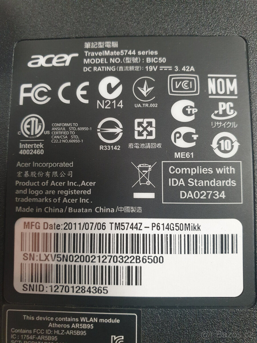 Acer TravelMate 5744 15,6 , 8/500 GB, Win. 10 - 14