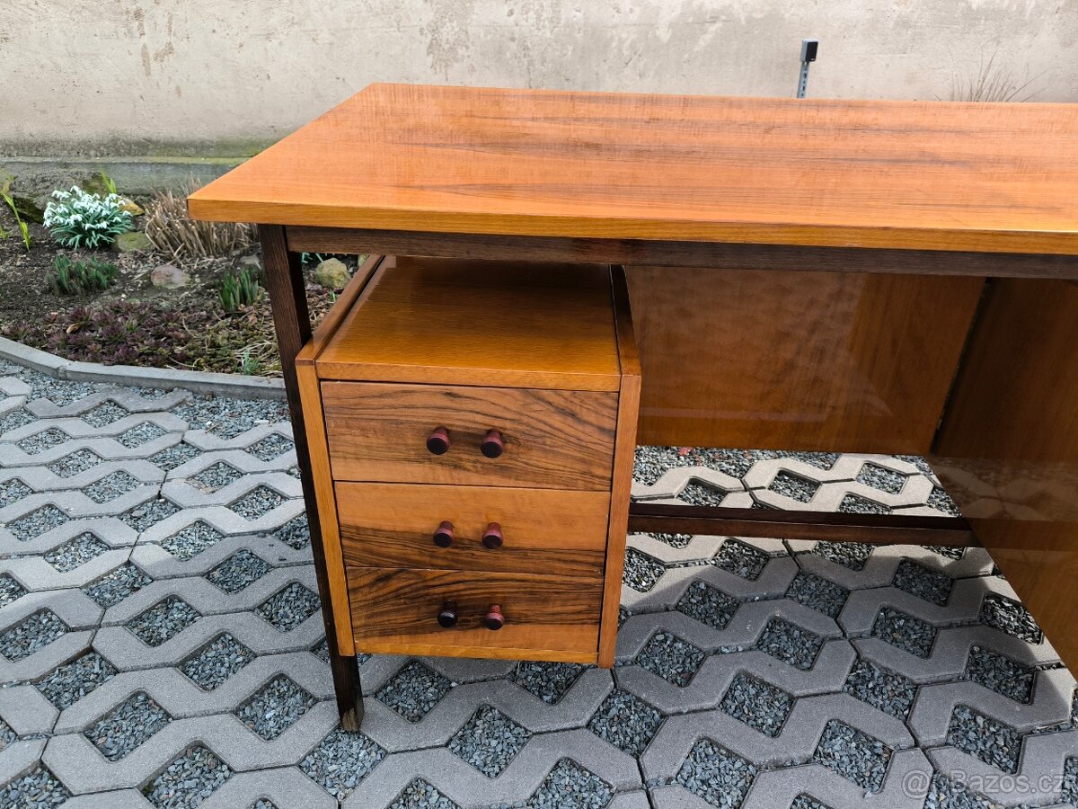 Retro designový psací stůl - Rumunsko - 60. léta - 14