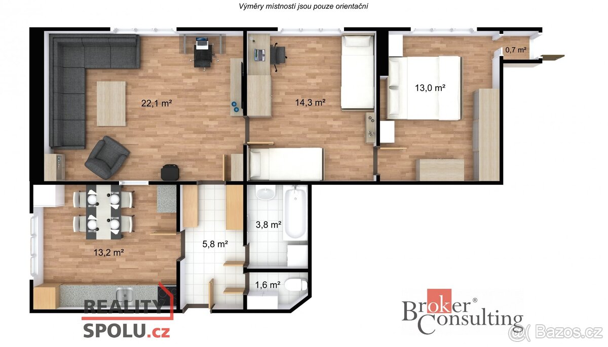 Prodej, byty/3+1, 82 m2, U Starého divadla 95, 47301 Nový Bo - 14