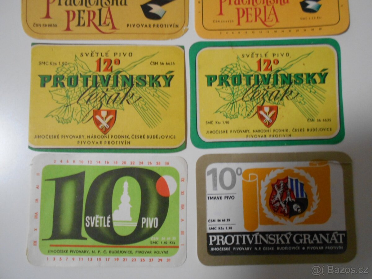 PIVNÍ ETIKETY RARITNÍ - 14
