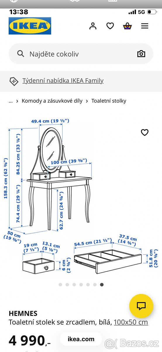 Kosmetický stolek IKEA - 14