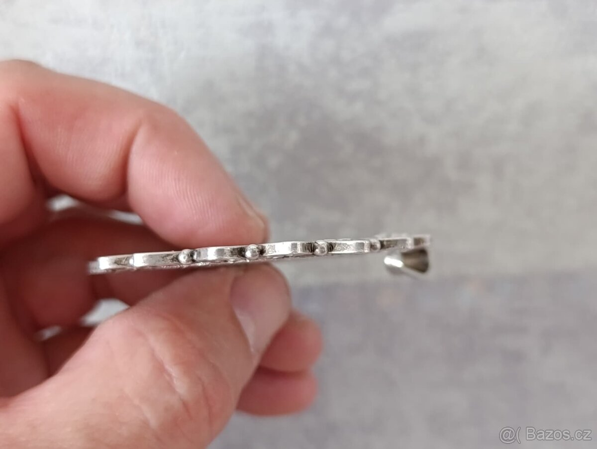 Velká stříbrná mince - tolar Marie Terezie v rámečku, PUNC - 14