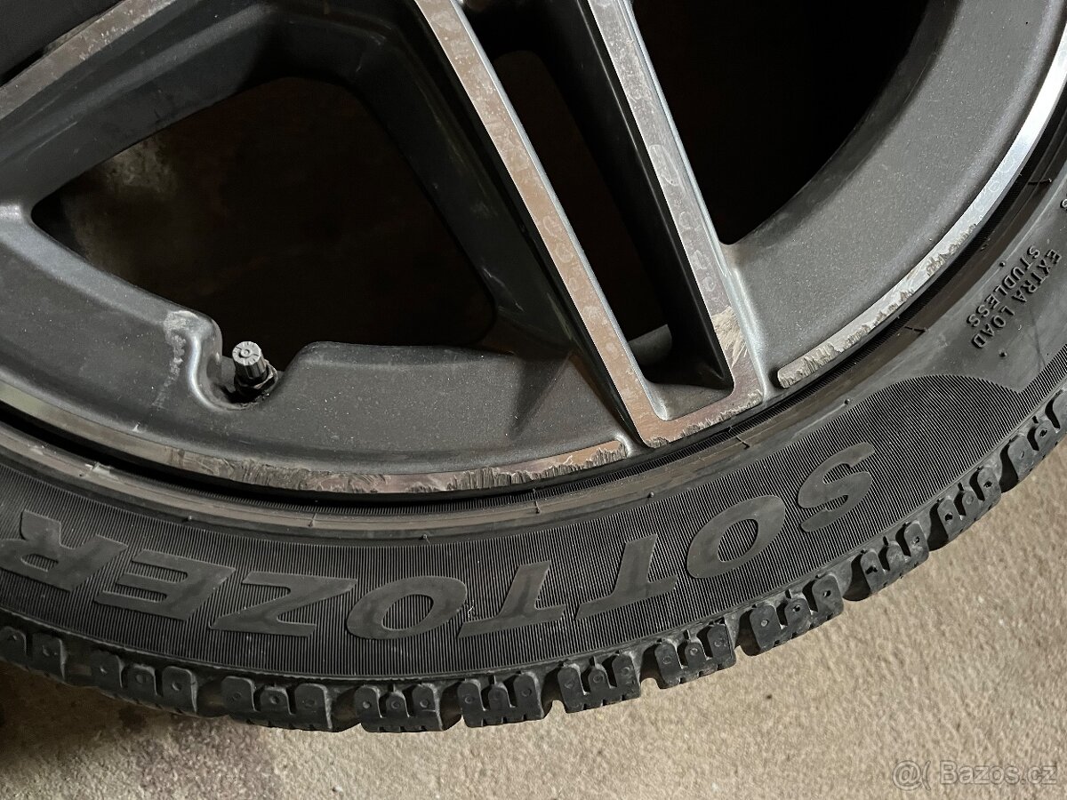ALU AMG MERCEDES 6x, zimní pneu+original výfuk - 14