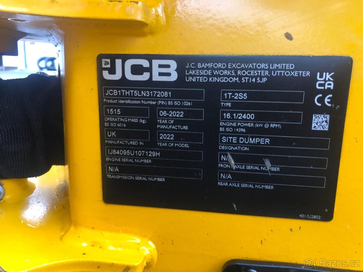 Kolový mini dumpr JCB 1T - 2S5 - 14