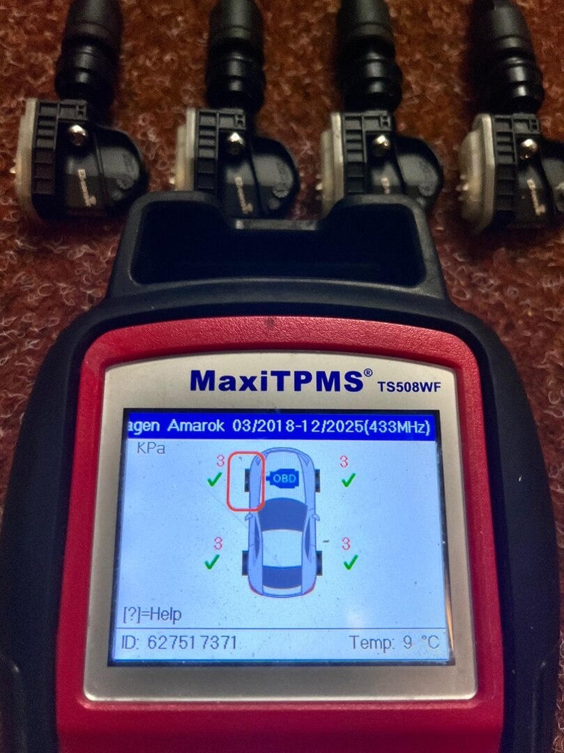 4x TPMS - Senzory - Volkswagen - 14