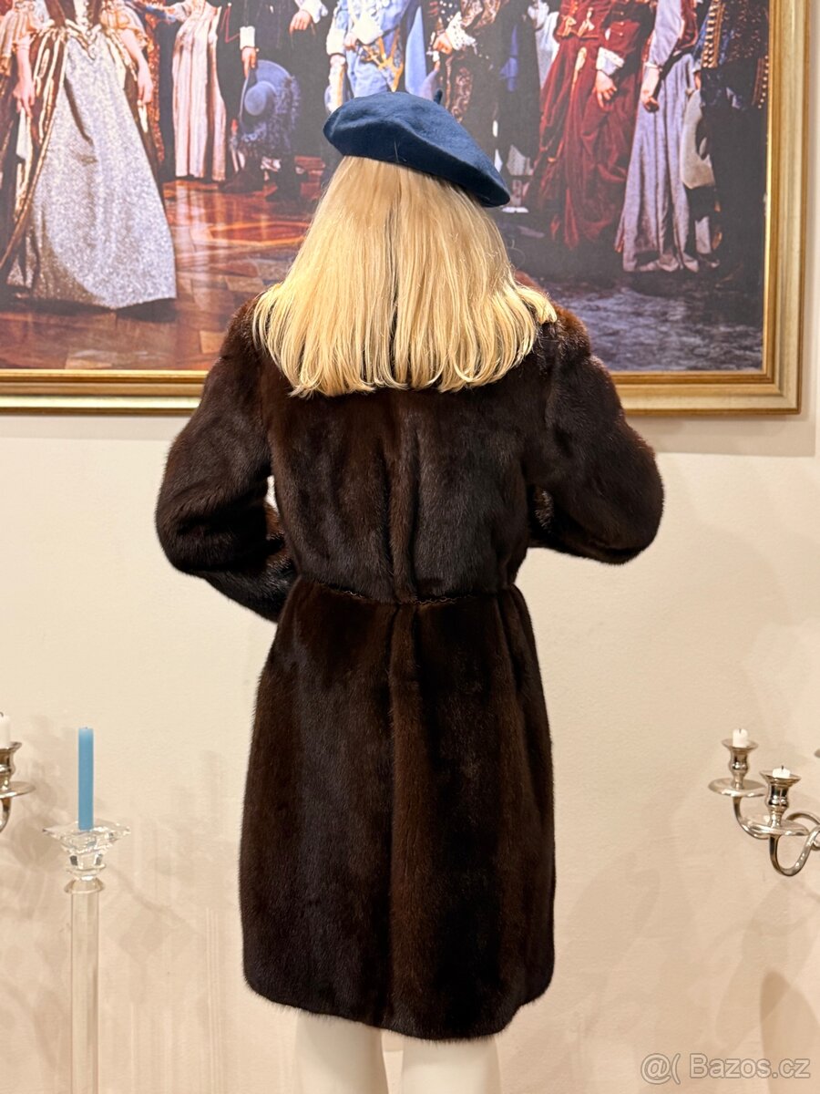 Luxusní norkový kožich - 14