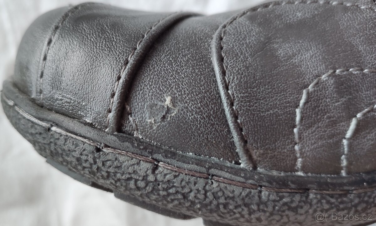 Boty černé pracovní vel.37 polobotky mokasíny kus 100,- - 14