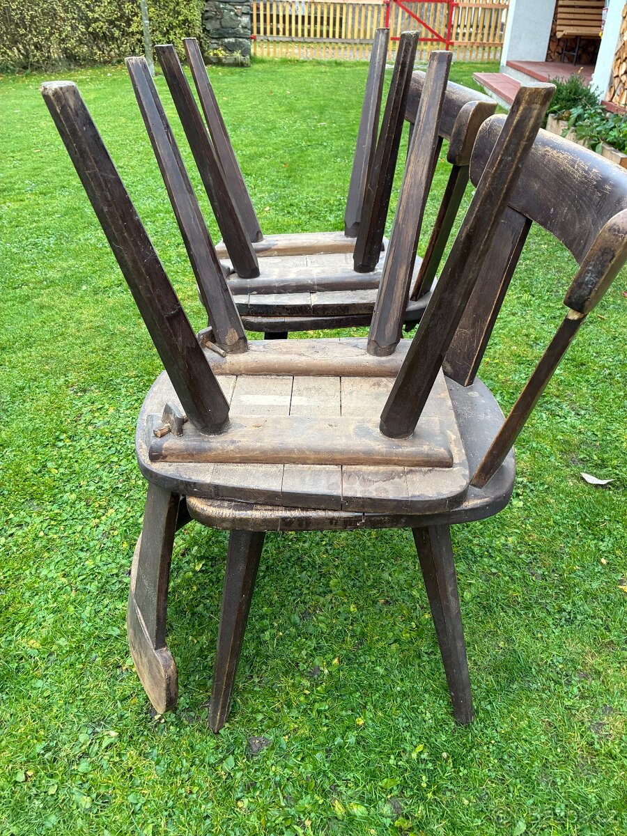 Židle z masivu 4x - 14