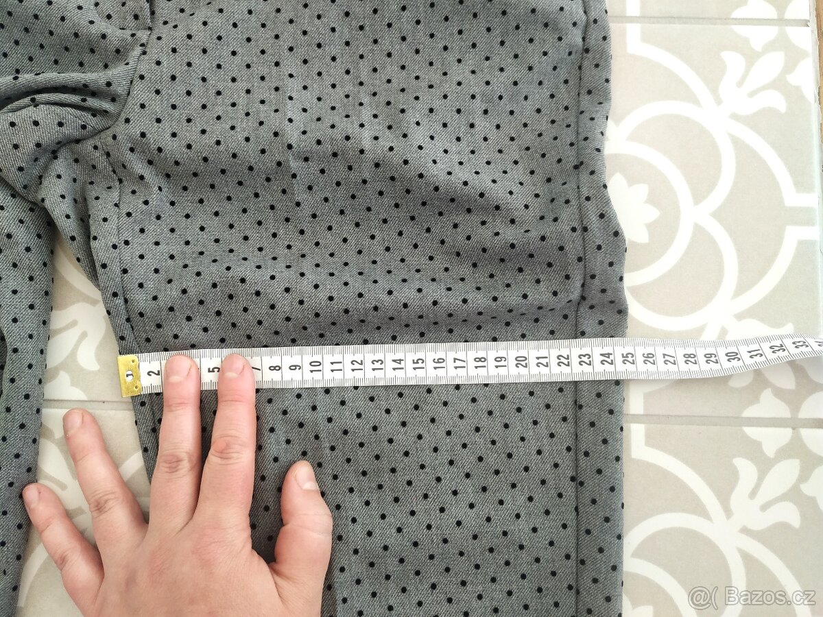 1x oblečené kalhoty Orsay S společenské puntíky šedé - 14