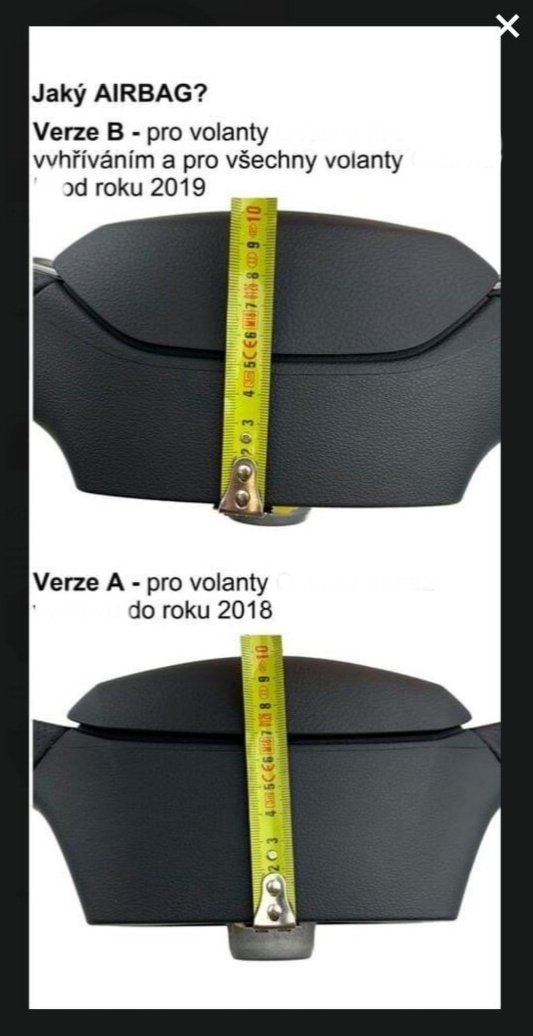 Řidičův airbag Škoda do volantu 2012 výše - 14