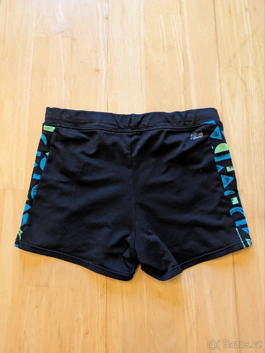3 ks chlapecké plavky vel.146-152 modré, 6-9 let černé - 14