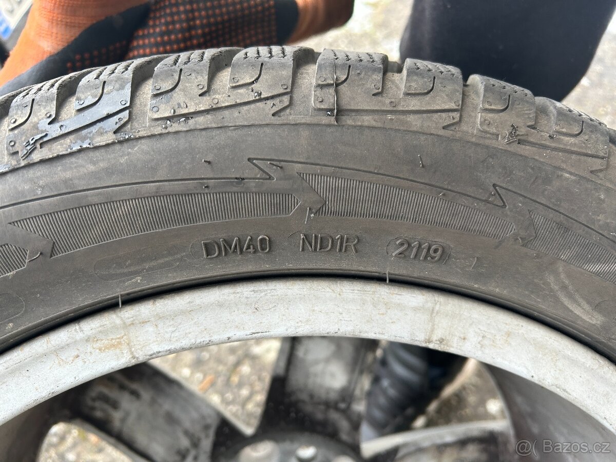 Alu kola R17 5x112 Audi + Zimní pneu 225/50/17 Goodyear - 14