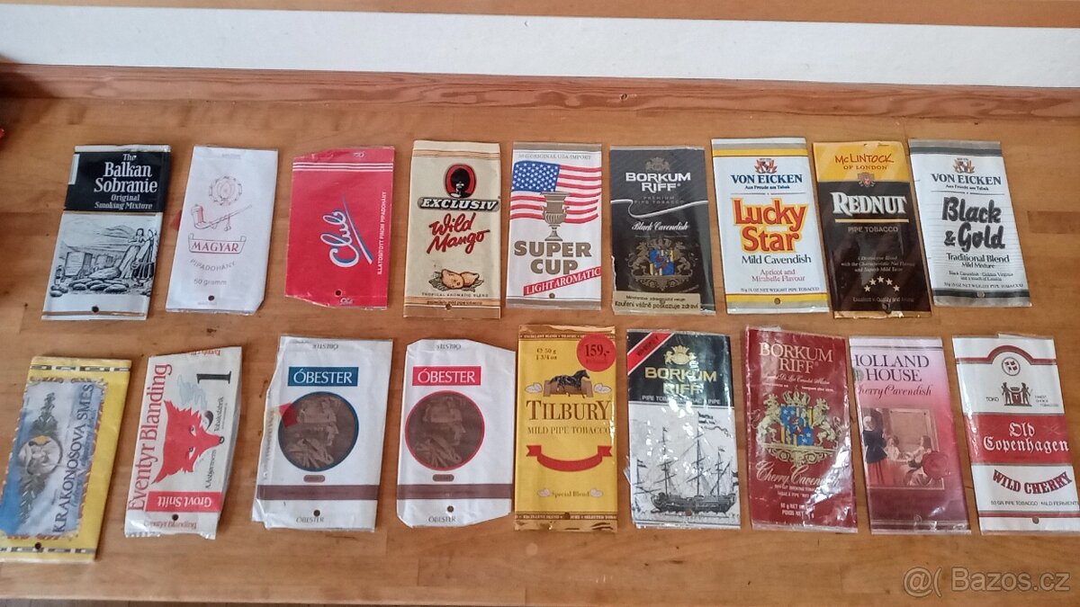 Plechovky, obaly, sáčky od tabáku, cigaret viz foto - 14