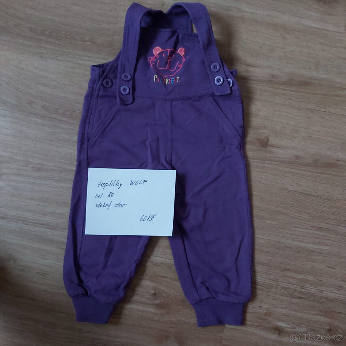 kalhoty, tepláky, kratase vel. 74/80 cca 6-12m - 14