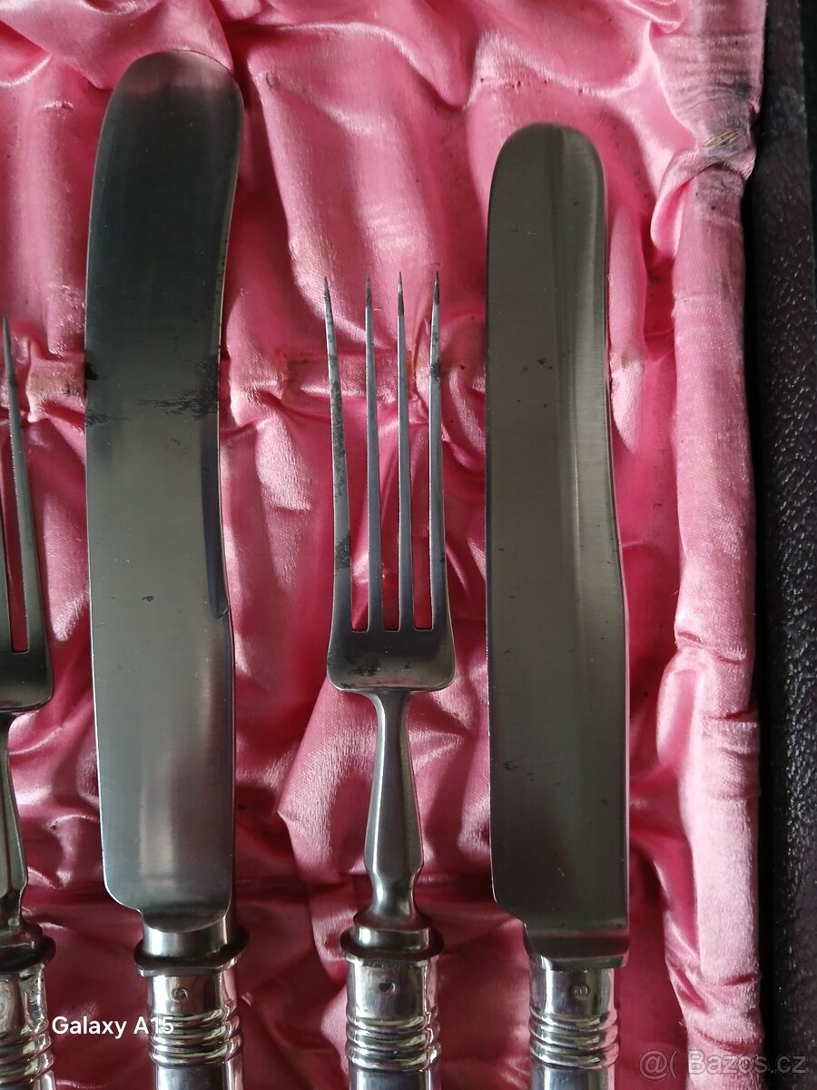 STAROZITNE STRIBRNE PRIBORY RAKOUSKO-UHERSKO - 14