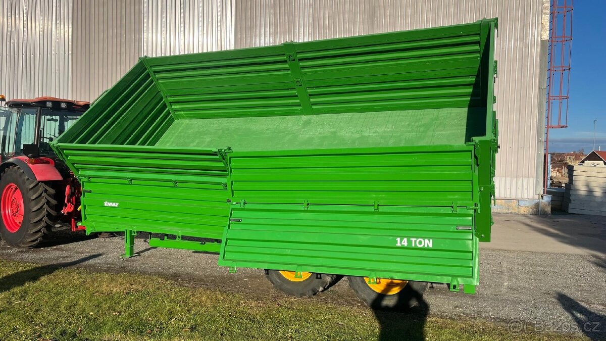 Traktorový návěs TINAZ, nosnost 10,12, 14t - 14