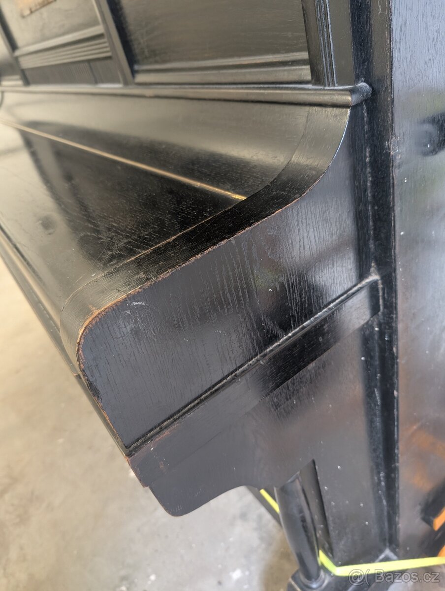 Klavir starožitný Jan Harwardt Liberec plně funkční - 14