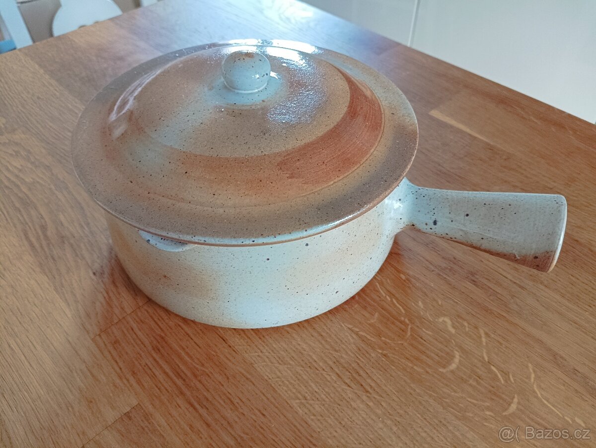 KAMENINOVÝ HRNEC RAMEKIN GRES DU MARAIS FRANCE - 14