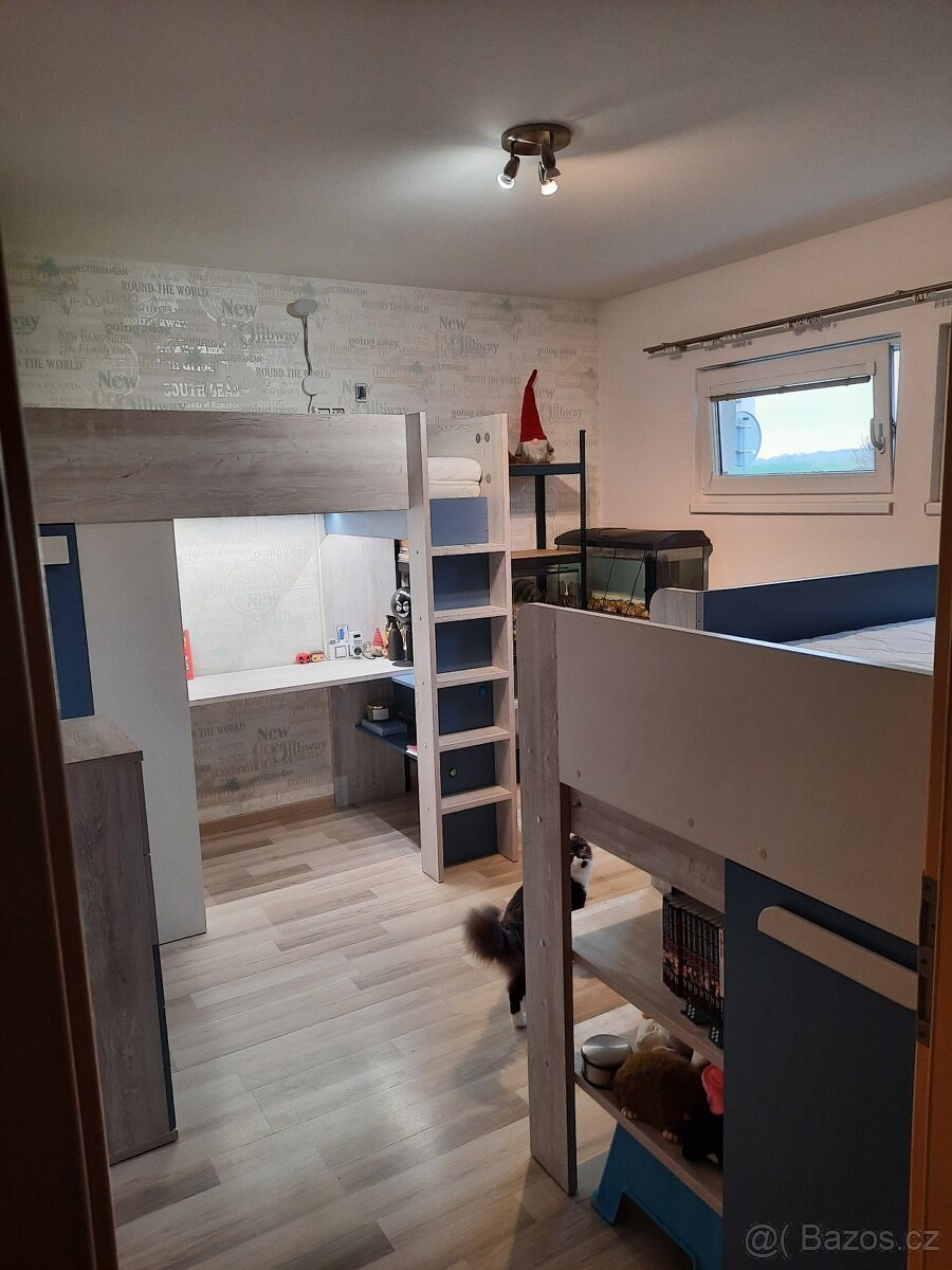 Chytrý dětský/studentský pokoj pro 2 sourozence - 14
