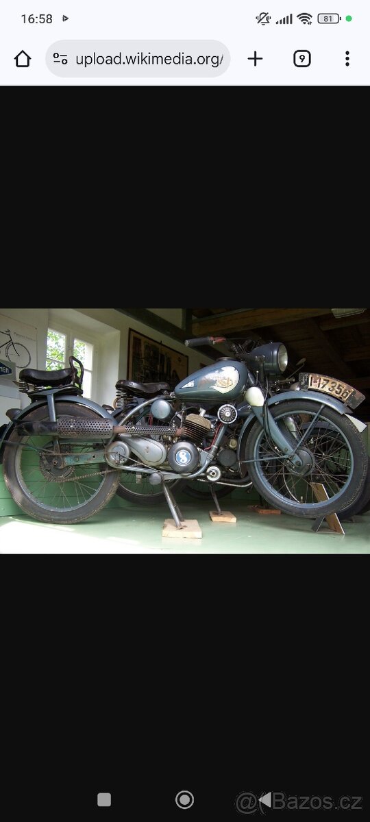 Přední vidlice NSU 125 ZDB originální stav včetně barvy - 14