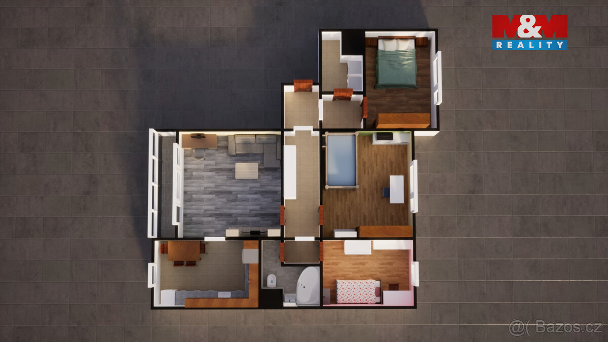 Prodej bytu 4+1, 98 m², Česká Lípa, ul. Hradecká - 14