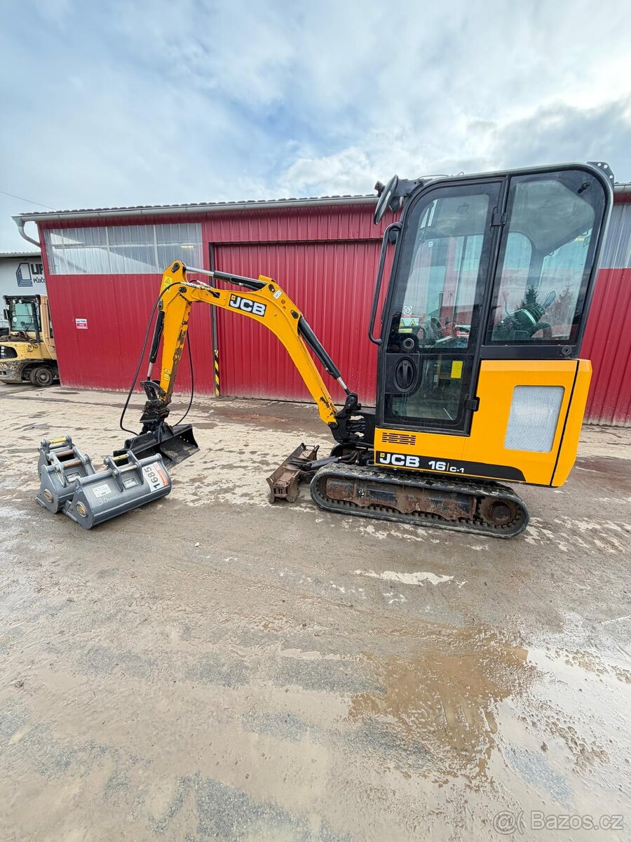 Pásový bagr JCB 16C-1 - konečná cena, doprava po ČR zdarma - 14