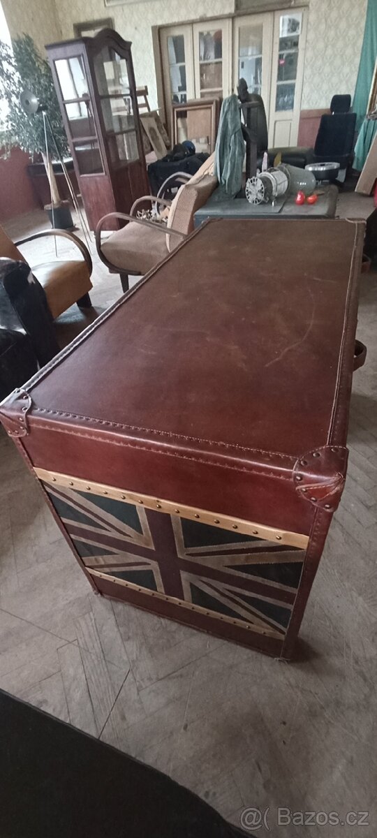 Psací stůl do prostoru kožený top model - 14