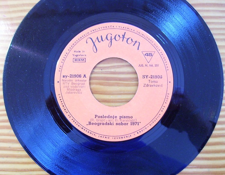 SP desky jugoslávských zpěváků 1971-set 10 ks - 14