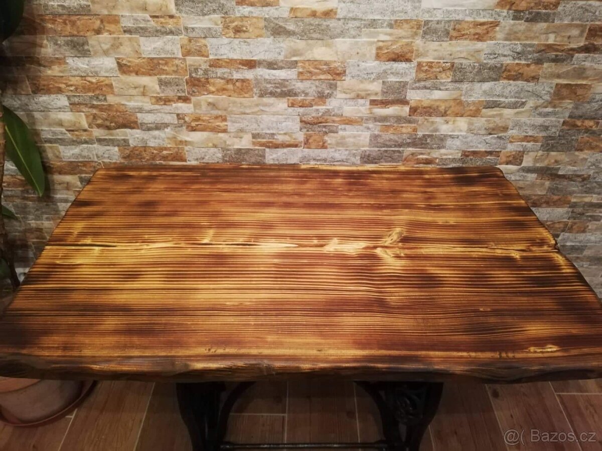 Jídelní stůl pro 4 osoby - MASIVNÍ DŘEVO- BŘÍZA - 14