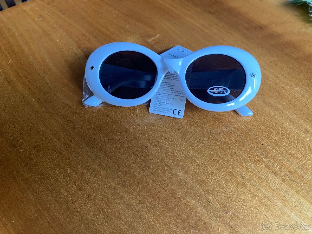 Jedinečné orig. sluneční brýle fialový odstín kov - 14