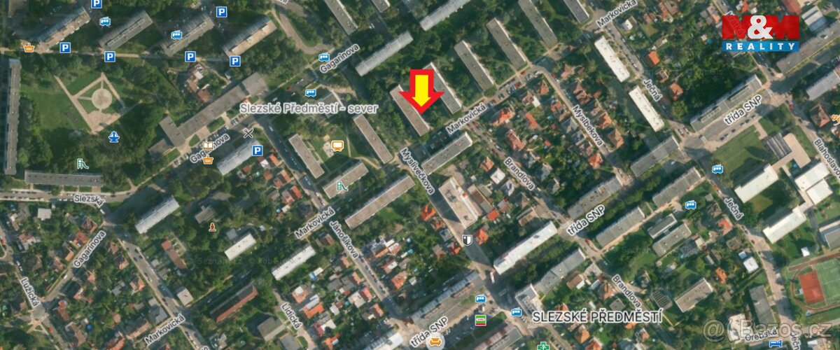 Prodej bytu 2+1, 59 m², Hradec Králové, ul. Markovická - 14