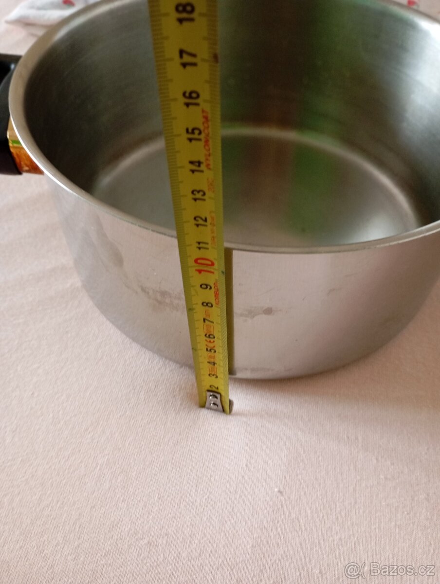 vintage smaltované plechy,smalt ,nerez pánev,barová židle - 14