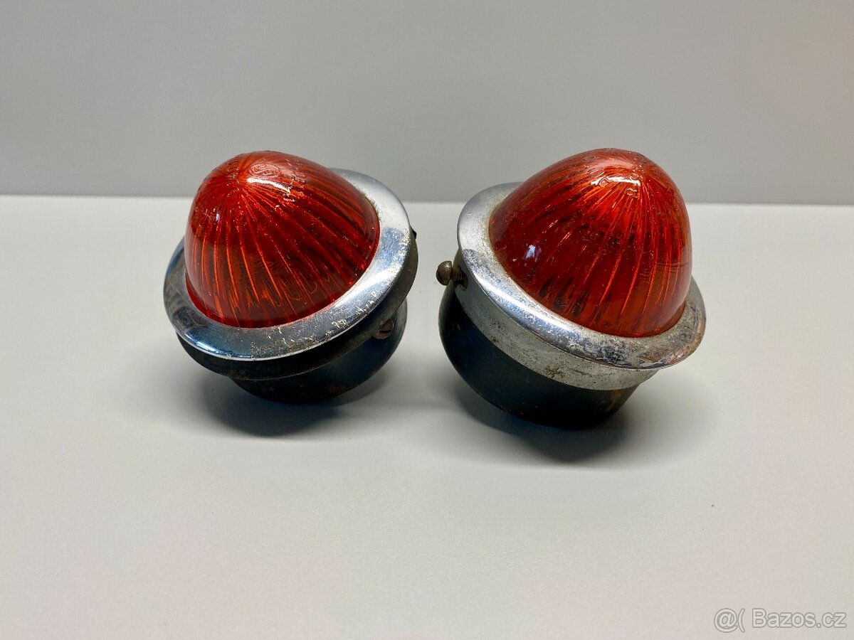 blinkr světlo blikač staré směrové světlo skleněné - 14