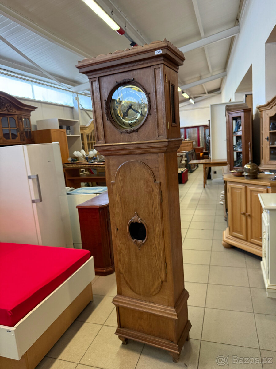 Anglické dubové podlahové bicí hodiny - 14