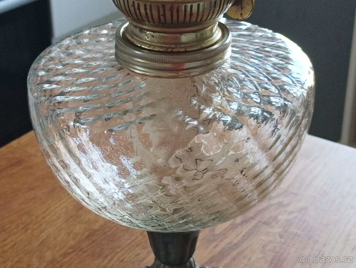 STAROŽITNÁ PETROLEJKA VE STYLU ART NOUVEAU, FRANCIE, 1900 - 14