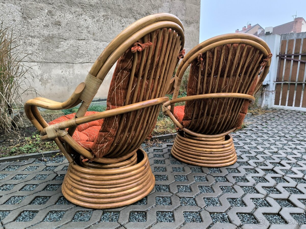 Ratanová křesla - 2 kusy - 14