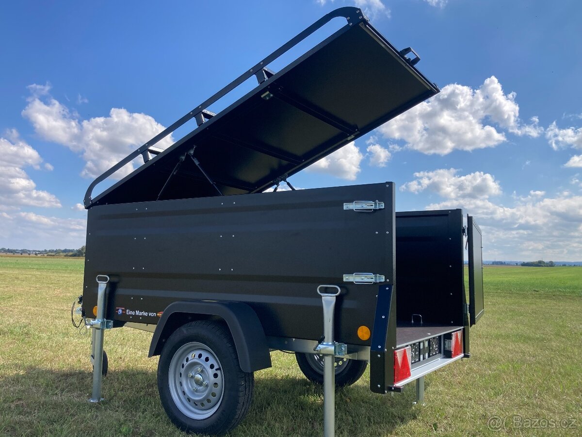 Přívěsný Vozík CAMPING Blackout s Nosičem na Stan Böckmann - 14