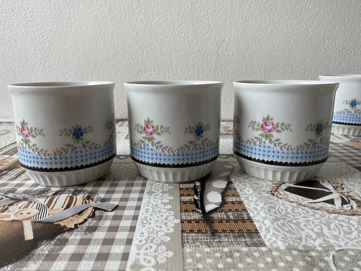 Raritní sada retro hrnků Dubí Czechoslovakia - 375 ml, 6 ks - 14