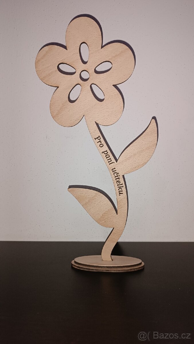 Dřevěná květina - 14