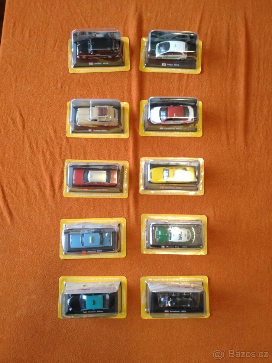 Modely aut TAXI 93 kusů POUZE KOMPLET - 14