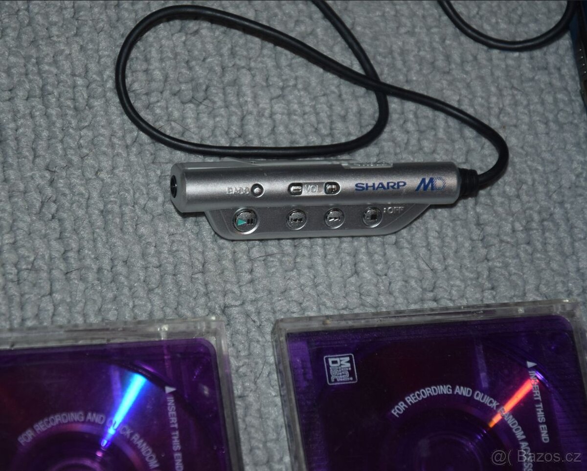 Minidisc SHARP MD-SR70, media,manual, příslušenství - 14